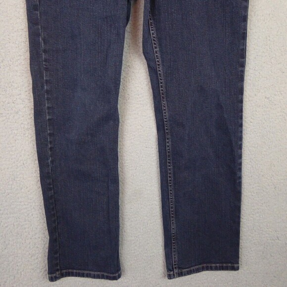 M&S Per Una Jeans Women's UK 16 Denim Pants Straight Leg Dark Wash Meas. 34x28 - Picture 3 of 15